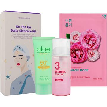 Holika Holika Geschenkset Holika Holika Zestaw On The Go Daily Skincare Kit 23 ml +100 ml + 150 ml