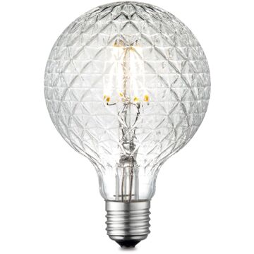 Home Sweet Home dimbare LED Globe Deco E27 G95 4W 440Lm 3000K Goud Transparant