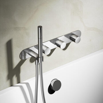 Hotbath Buddy Inbouw Bad Douche Thermostaat Met 2 Stopkranen 061 - Chroom