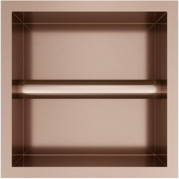 Hotbath &MORE Inbouw nis & borstelgarnituur 90x16x12,6cm Geborsteld Koper PVD