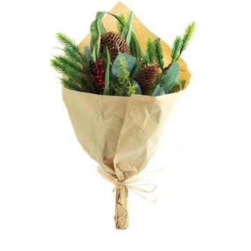 House of Nature Boeket kunstbloemen 46cm kerst multi