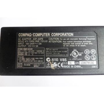 HP 60W 12V 5A Adapter for HP Compaq LCD 4-pin L1510 L1520 bulk packing