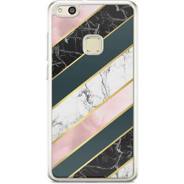 Huawei P10 Lite siliconen hoesje - Marble stripes