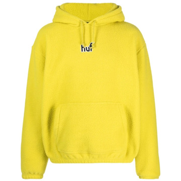 Huf Gele Griffith Fleece Hoodie HUF , Yellow , Heren - L