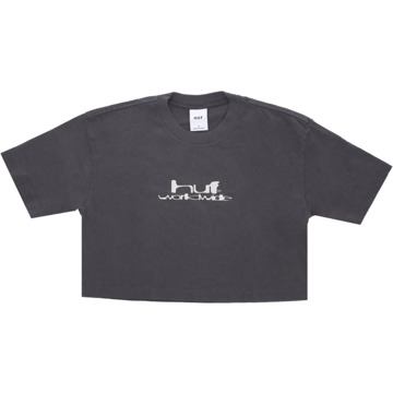 Huf Gun Metal Crop Tee Soft Fit HUF , Gray , Dames - XS