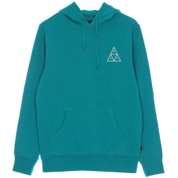 Huf Tropisch Groene Hoodie met Kangoeroezak HUF , Blue , Heren - S