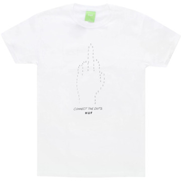 Huf Witte Connect The Dots Tee HUF , White , Heren - XL