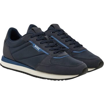 Hugo Boss Blauwe Sneakers - Kai Model Hugo Boss , Blue , Heren - 45 Eu,46 Eu,44 EU