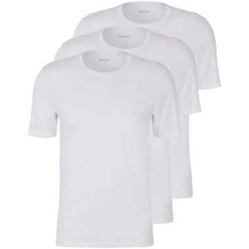 Hugo Boss Classic Crew Neck T-shirt Heren (3-pack) wit - XXL