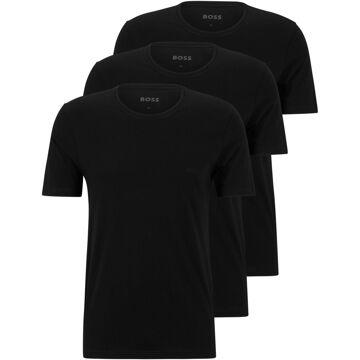 Hugo Boss Classic Crew Neck T-shirt Heren (3-pack) zwart - S