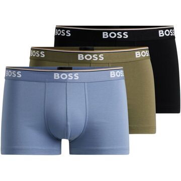 Hugo Boss Power boxershort - trunk 3-pack groen/blauw/zwart - XL