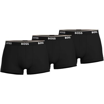 Hugo Boss Power Trunk Boxershorts Heren (3-pack) zwart - wit - XL