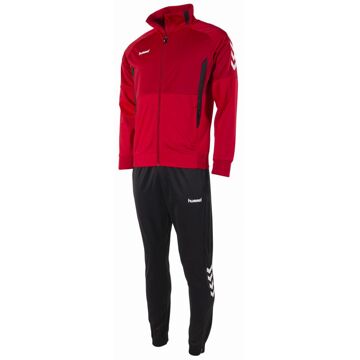 Hummel Senior trainingspak rood/zwart - 2XL