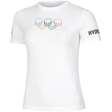 Hydrogen Olympic Skull Tech T-shirt Dames wit