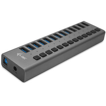 i-tec U3CHARGEHUB13 oplader voor mobiele apparatuur Binnen Grijs