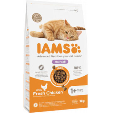 Iams Kat Adult Hairball Control Kip 10 kg