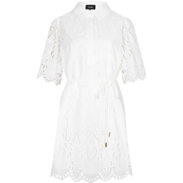 Ibana Broderie jurk Danya  Wit - 34,36,38,40,42,