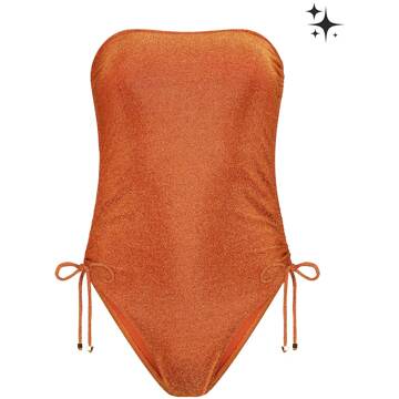 Ibana Strapless lurex badpak Alanne  bruin - 36,