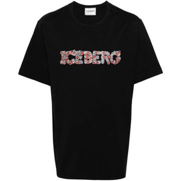 Iceberg T-Shirts Iceberg , Black , Heren - Xl,L,S