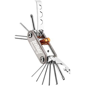 Icetoolz multitool Amaze 12 x 6 x 4 cm staal zilver 19-delig