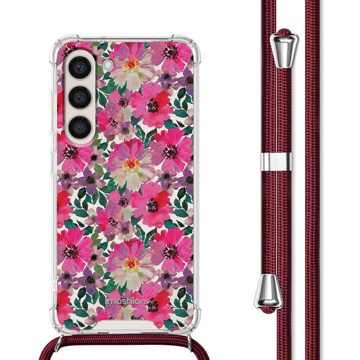 Imoshion Design hoesje met koord voor de Samsung Galaxy S23 - Flower Water Meerkleurig