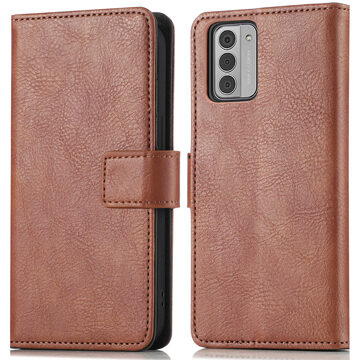 Imoshion Luxe Bookcase voor de Nokia G42 - Bruin