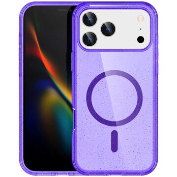 Imoshion Sparkle Backcover met MagSafe voor de Apple iPhone 17 Pro Max - Paars