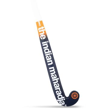 Indian Maharadja Indoor Orange Hockeystick Junior donker blauw - wit - oranje - 30