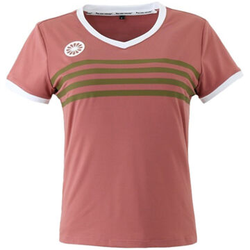 Indian Maharadja Kadiri Striped V-Neck T-shirt Dames roze - XS,XL
