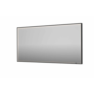 Ink SP19 rechthoekige spiegel verzonken in kader met dimbare LED-verlichting, color changing, spiegelverwarming en schakelaar 160 x 4 x 80 cm,
