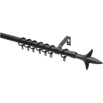 Intensions Uitschuifbare Gordijnroede Zwart 170-300 Cm