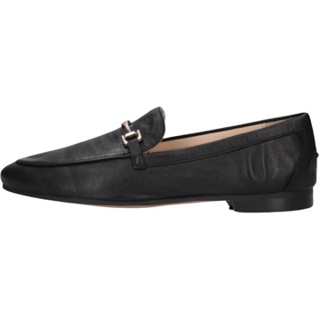 Inuovo Zwarte Leren Loafers met Gouden Detail Inuovo , Black , Dames - 39 EU