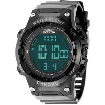 Invicta Racing 49040 Heren Horloge - Quartz Uurwerk - Plastic met zwarte Wijzerplaat - 52mm