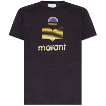 Isabel Marant ‘Karman’ linnen T-shirt Isabel Marant , Blue , Heren - Xl,L,M,S,Xs