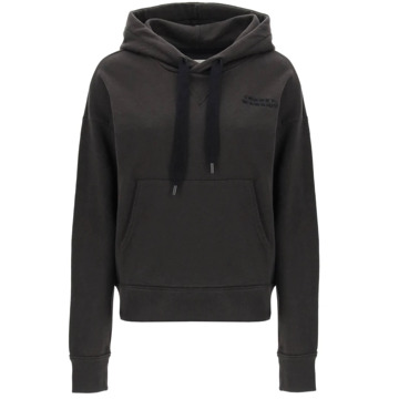 Isabel Marant Sylla Hoodie in Vervaagde French Terry Isabel Marant , Black , Dames - M,S,Xs