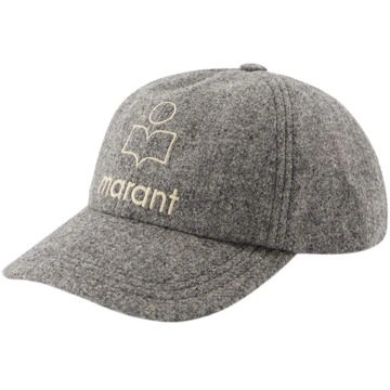 Isabel Marant Wollen Tyron Cap in Grijs Isabel Marant , Gray , Dames - 59 Cm,57 CM