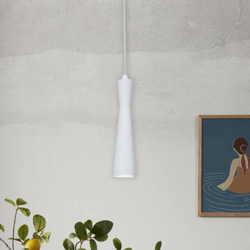 it's about RoMi Hanglamp Bordeaux - Wit - 6x6x26cm