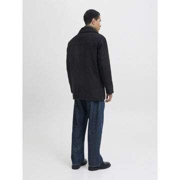 Jack & Jones Detroit peacoat jacket Zwart - XL