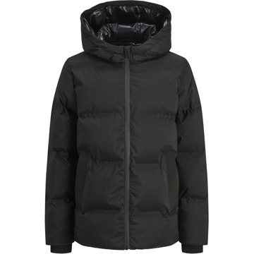 Jack & Jones Junior jongens winterjas Zwart - 128
