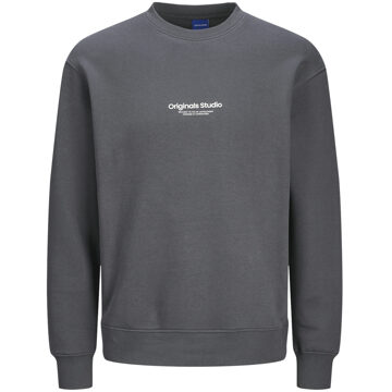 Jack & Jones Sweat Crew Neck Iron Gate Grijs Jack & Jones , Gray , Heren - 2Xl,Xl,L,M,S