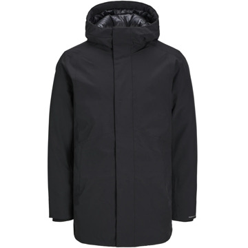 Jack & Jones Winter Parka Winddichte Hoodie Jas Jack & Jones , Black , Heren - Xl,L