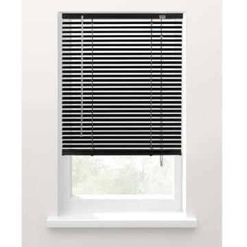 jaloezie aluminium 25 mm matzwart - 100x180 cm - Leen Bakker - 180 x 100