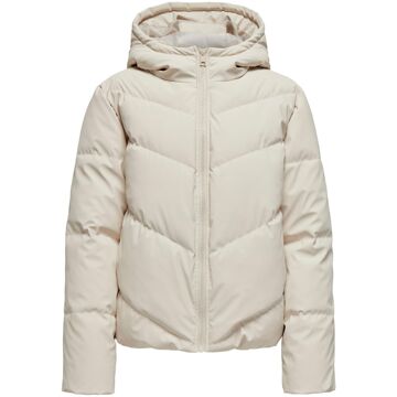 JDY Arnhem Short Puffer Winterjas Dames crème - XL