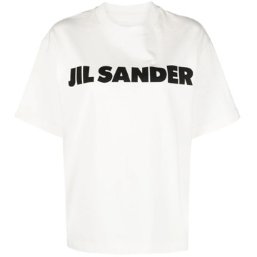 Jil Sander Logo T-shirt Jil Sander , White , Dames - L,M,S,Xs