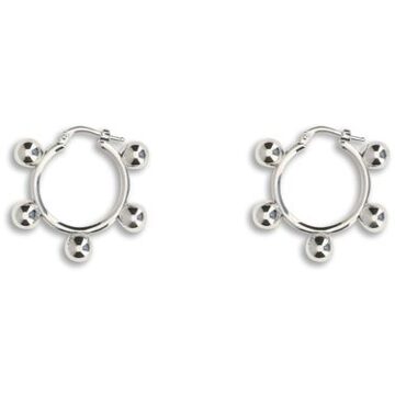 Jil Sander Oorbellen met Baldetails Lichtgrijs