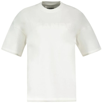 Jil Sander Wit Katoenen T-Shirt - Klassieke Stijl Jil Sander , White , Heren - L,M,S,Xs