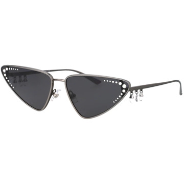 Jimmy Choo Chique Zwarte Zonnebril met Stijl 0Jc4001B Jimmy Choo , Gray , Dames - 63 MM