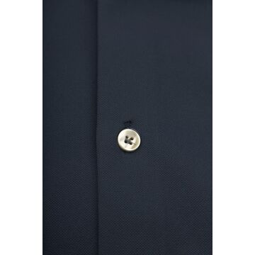 John Miller Overhemd Hyperstretch Navy Donkerblauw - 39