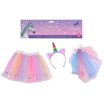 Johntoy John Toy Unicorn verkleedset 3-delig roze