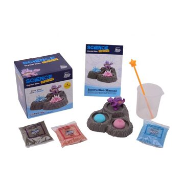 Johntoy Science Explorer Maak je eigen kristal Dinosaurus junior 10-delig Blauw